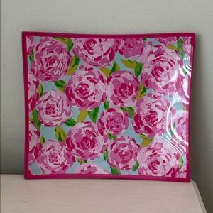 Lilly Pulitzer Hotty Pink First Impressions HPFI Trinket Tray Plate
